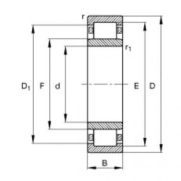 Original SKF Cylindrical Roller Bearings NU1012-M1 FAG