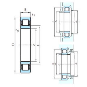 Original SKF Cylindrical Roller Bearings NU1048 PSL