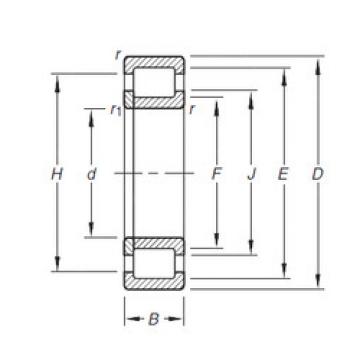 Original SKF Cylindrical Roller Bearings NUP206E.TVP Timken