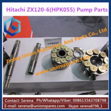 hitachi HPK055 excavator hydraulic pump parts ZX120-6 PISTON SHOE CYLINDER HEAD BLOCK VALVE PLATE DRIVE SHAFT