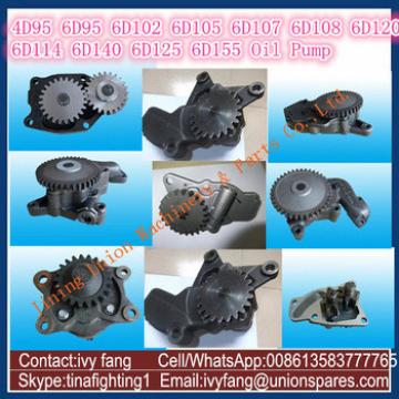 4D95L Oil Pump 6206-51-1200 for Komatsu Excavator PC300-6 PC300-7 PC300-8 PC400-6 PC400-7 PC400-8