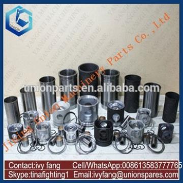 H06C-T Engine Cylinder Liner Kit Piston Piston Ring for Hitachi Excavator EX220-3