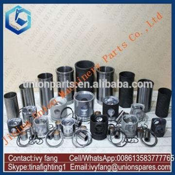 6WG1 Engine Cylinder Liner Kit Piston Piston Ring for Hitachi Excavator ZAX450-3 ZX450-3