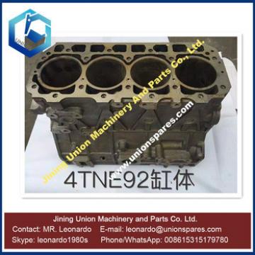Excavator parts 4TNE92 diesel engine cylinder block