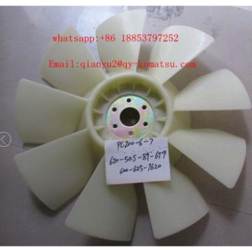 High quality excavator parts cooling fan 600-625-7620 for model pc200-6/pc200-7/pc200-8