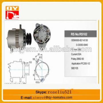 Top sale ! SH200 excavator 6BT5 engine parts alternator/generator