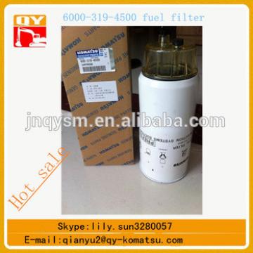 Top quality pc400-8 pc450-8 excavator fuel filter 600-319-4500