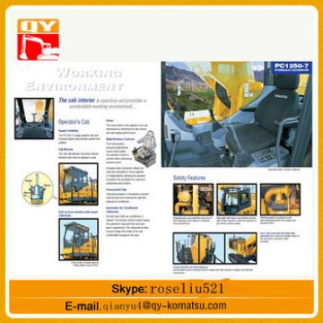 excavator Cab Seat Air Conditioner Radio and Frame Lock