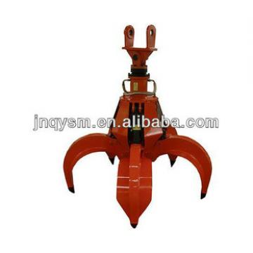 excavator hydraulic peel grab catch clamp device