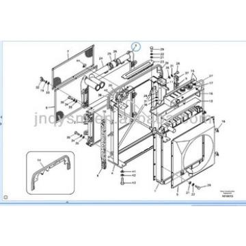 Air Cooler for 14505730 For EC210B excavator spare parts