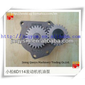 6D114 engine oil pump,excavator engine 6D114 oil pump