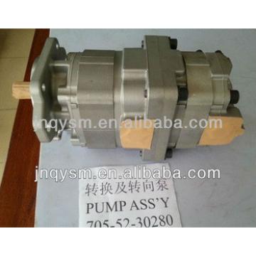 WA470-3 bulldozer part 705-52-30280,conversion and steering pump,hydraulic pump