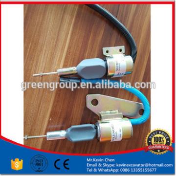 stop solenoid,3922529 12v flameout solenoid,R225-7 3991625 24V flameout solenoid