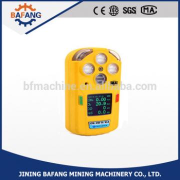 Portable mining use multiple gas detector CD4 CH4,O2,CO,H2S,temperature,