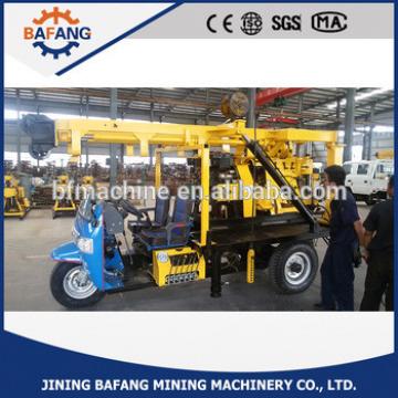 Small geotechnical trailer mounted water well drilling rig