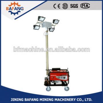 Telescopic cylinder mobile lifting led tower light