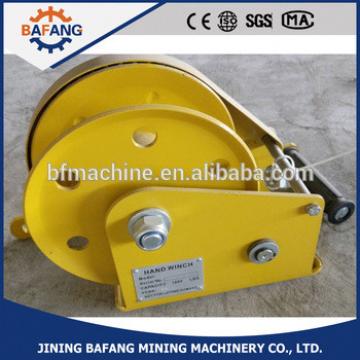portable construction use hand winch