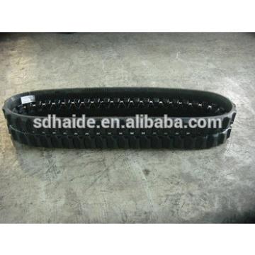 excavator ZX17 rubber track size 230x96x35,ZX17 undercarriage parts rubber crawler track