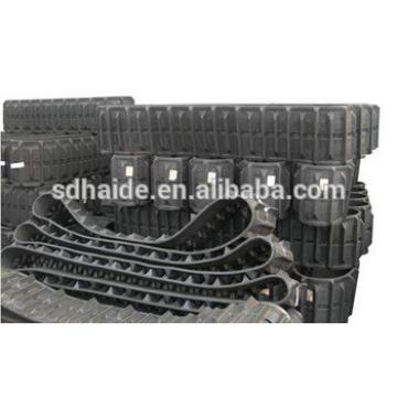 MM25 excavator rubber track,mini rubber crawler track 300x52.5x76