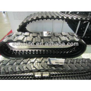 Kobelco mini digger rubber track, rubber track for excavator/tractor/bulldozer, rubber track shoe assy for Kobleco