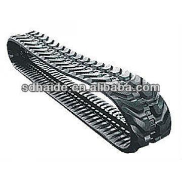 mini excavator rubber track pad, rubber tracks for excavator machine B27,B37,B35,B55,B75