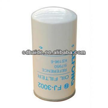 FJ3002 oil filter, engine oil filter, excavator oil filter