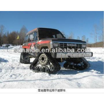 Rubber track assembly for snowtruck