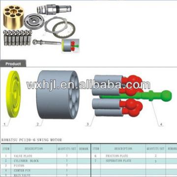 KOMATSU PC120-6 SWING MOTOR hydraulic piston pump parts