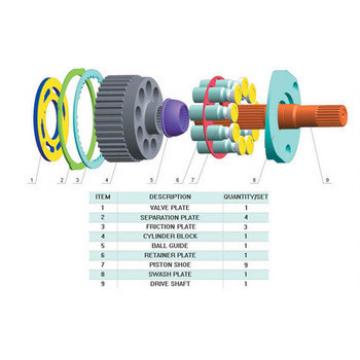 Hydraulic piston pump parts for KYB MAG-10 MSG27 MSG44P