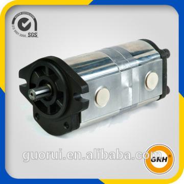 Rotary hydraulic double gear pump