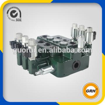 High pressure hydraulic monoblock valve 80 litre lever control open center