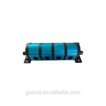 4 sections hydraulic gear flow divider