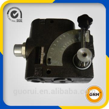pressure compensating variable hydraulic flow control valve