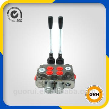 2 spools hydraulic control valve monoblock valve