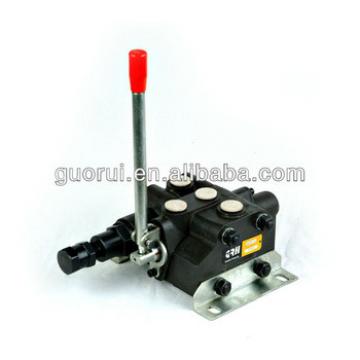 Hydraulic directional valve, monoblock valve