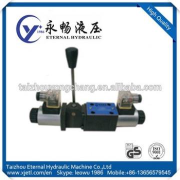 Top quality YJ4WE6 Series Hydraulic hand brake block Valve 24v Solenoid flow Directional Control Valve truck