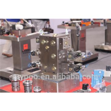 Large flow logical cartridge hydraulic valve unit