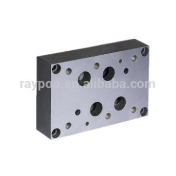 16 mm standard hydraulic solenoid valves block valve installed base plate