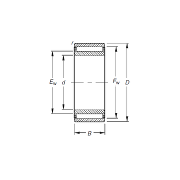 NAO8X19X10 Timken Needle Roller Bearings